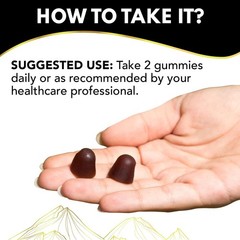 Pure Shilajit Gummies with Black Seed Oil – Energy Boost, Immune Support – 60Pcs