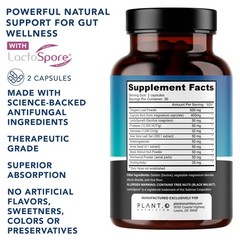 Candida Cleanse Supplement 60 Capsules with Probiotics & Oregano Oil – Gut