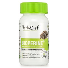 Piperine 95% Bioperine Black Pepper Extract Capsules Boosts Turmeric Absorption