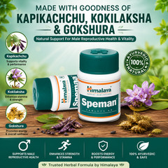 HIMALAYA SPEMAN 60 Tabs BUY 3 GET 1 FREE 240 Tablets MEN Fertility SupportUSA