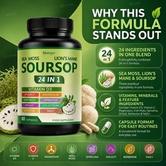 SOURSOP Capsule – Digestion & Immune Support, Antioxidant Support