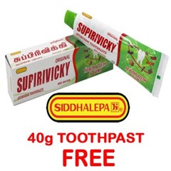 SUPIRIVICKY TOOTH PASTE SIDDHALEPA AYURVEDA HERBAL NON FLUORIDE HEALTHY 110g