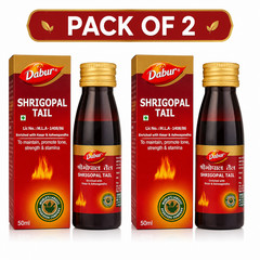 Dabur ShriGopal Tail Strength & Stamina Oil Pack of 2 Ayurvedic Care