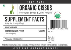 Organic Cissus Quadrangularis Powder PURE Bone Strength Supplements Osteoporosis