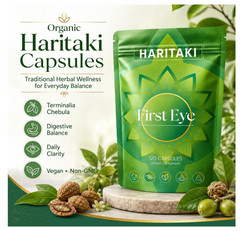 Haritaki First Eye Capsules Terminalia Chebula Extract 120 Veggie Caps Gluten Fr