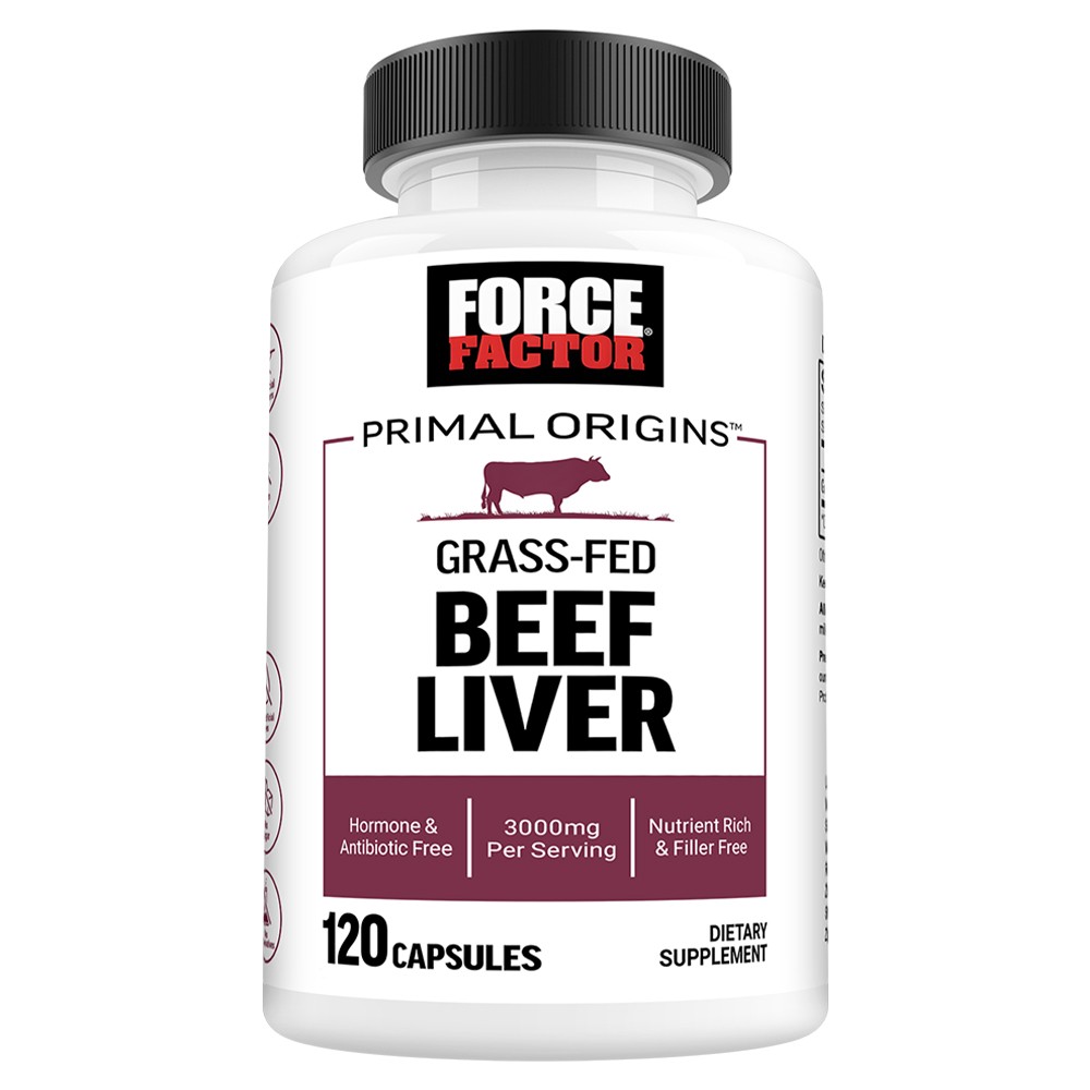 Grass Fed Beef Organs Capsules Supports Energy Levels Improve Mind 120 Pills