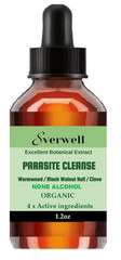 Parasitic Cleanse Organic Tincture:Wormwood,Black Walnut Hull,Clove/NONE ALCOHOL