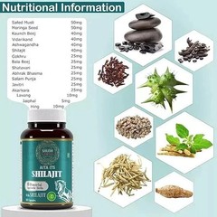 100% Pure Shilajit Power 16 Herbs Extremely potent, High Performance (Pack of 3)