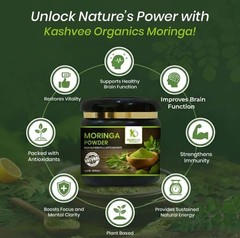 Premium Green Moringa Powder | Pure Oleifera Leaf | Natural Superfood | 200 gm