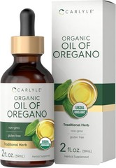 Organic Oil of Oregano | 2 fl oz Liquid | Vegan, USDA Certified | by Carlyle