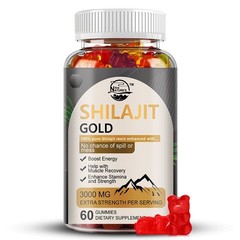 (1 Pack) Shilajit Gummies Max Strength | Pure 100% Authentic Himalayan Origin