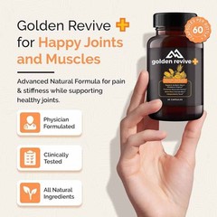 Golden Revive+Joint Support Supplement Containing Quercetin and Magnesium
