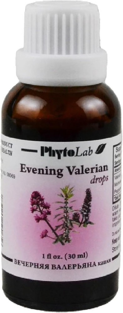 Evening Valerian Drops Stress Sleep Aid High Quality PhytoLab 1 fl oz
