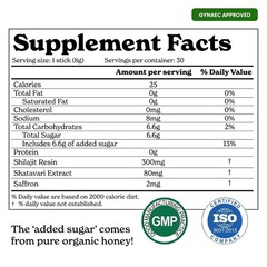 Pure Himalayan SHE-LAJIT Honey Sticks for Women, Energy Boost, Digestive Health
