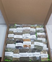 Organic Herbal Starter Kit: 20 Pure Dried Flowers & Herbs for Apothecary & Craft