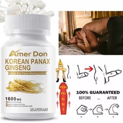 Pure Korean Red Panax Ginseng Extract Capsules No additives or fillers 120 Pills