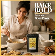 8 Oz Ginger Root Powder, Ground Pure Natural Zingiber Jengibre, Non-GMO