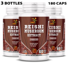 REISHI MUSHROOM SPORE EXTRACT 180 VEGGIE CAPSULES LINGZHI GANODERMA LUCIDUM TOP