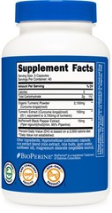 Nutricost Turmeric Curcumin with BioPerine and 95% 120 Count (Pack of 1)