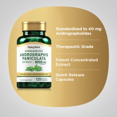 Andrographis Paniculata 8000mg | 120 Capsules | Non-GMO | by Piping Rock