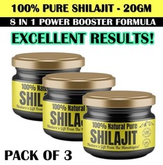 100% Himalayan Shilajit, Soft Resin, Organic, Extremely Potent, Fulvic Acid 20gm
