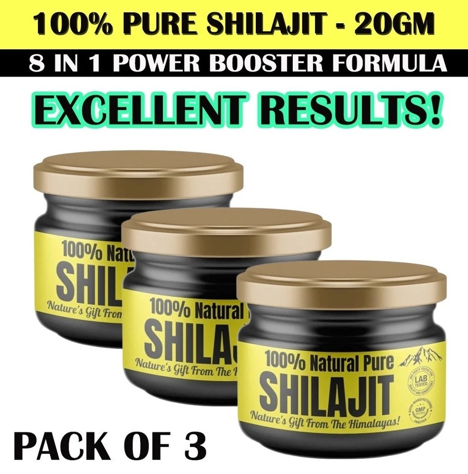 Pure 100% Himalayan Shilajit, Soft Resin, Organic, Extremely Potent, Fulvic Acid