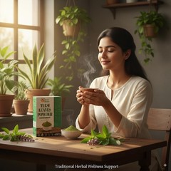 Holy Basil Tulsi Powder – Antioxidant-Rich for Vitality & Relaxation – 5.3 oz