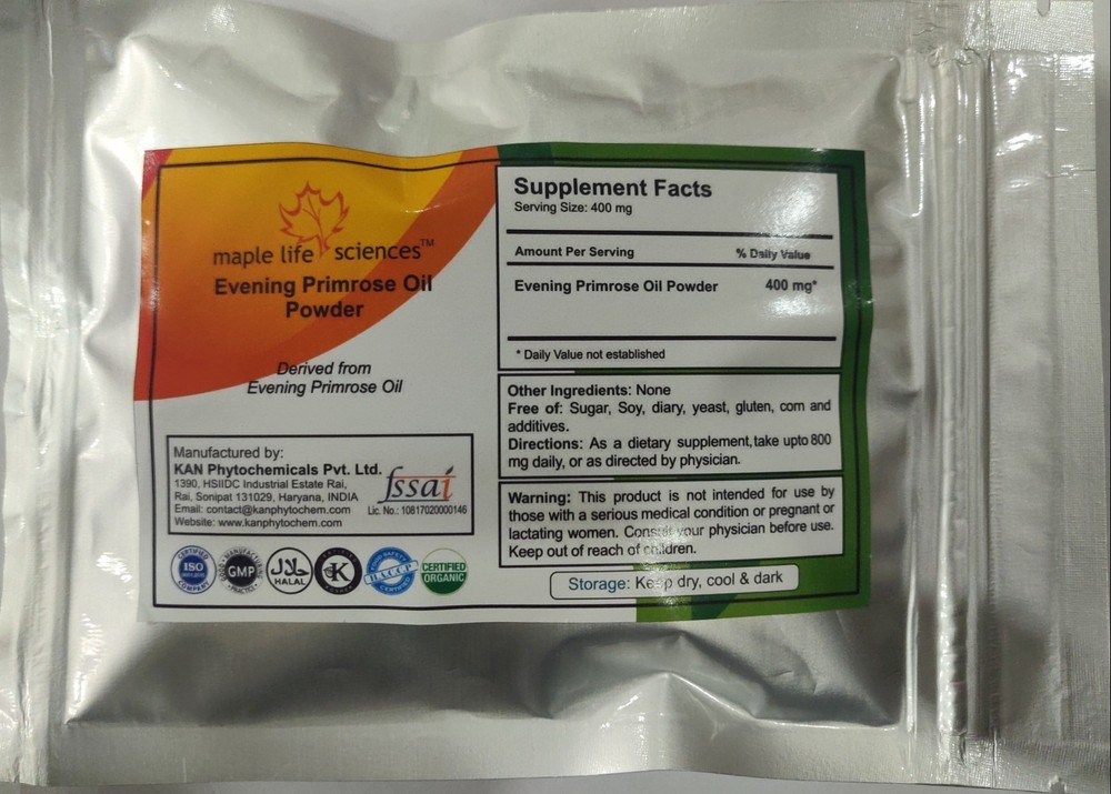 Evening Primrose Oil Powder Oenothera Erythrosepala Borb Gamma Linolenic acid