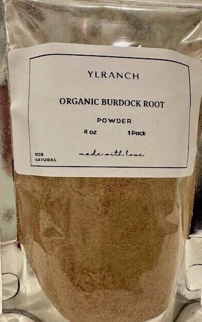 Organic Burdock Root Powder / Farm Fresh Packed USA Free Ship
