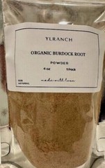 Organic Burdock Root Powder / Farm Fresh Packed USA Free Ship