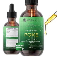 Poke Root Extract – Organic & Pure Lymphatic Drainage Drops – Immune Support Sup