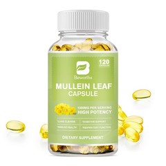 Mullein Leaf Extract 1000mg Lung Cleanse Respiratory Herbal Capsules 120-600ct