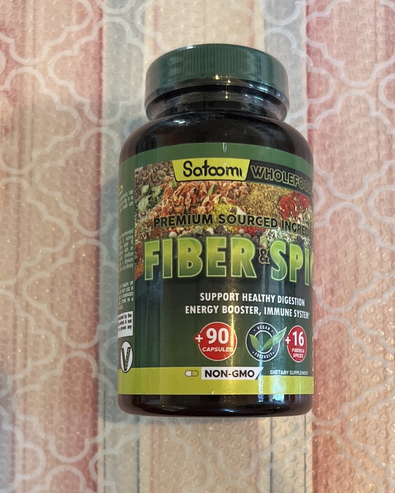 Satoomi Fiber & Spice Whole Food Supplement – 90 Capsules Exp 02/27