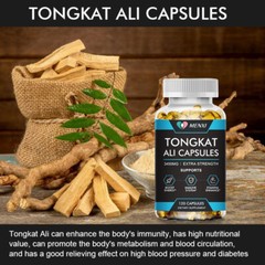 Natural Testosterone Booster 3450mg TongkatAli Extract 200:1 Strong 120 Capsules