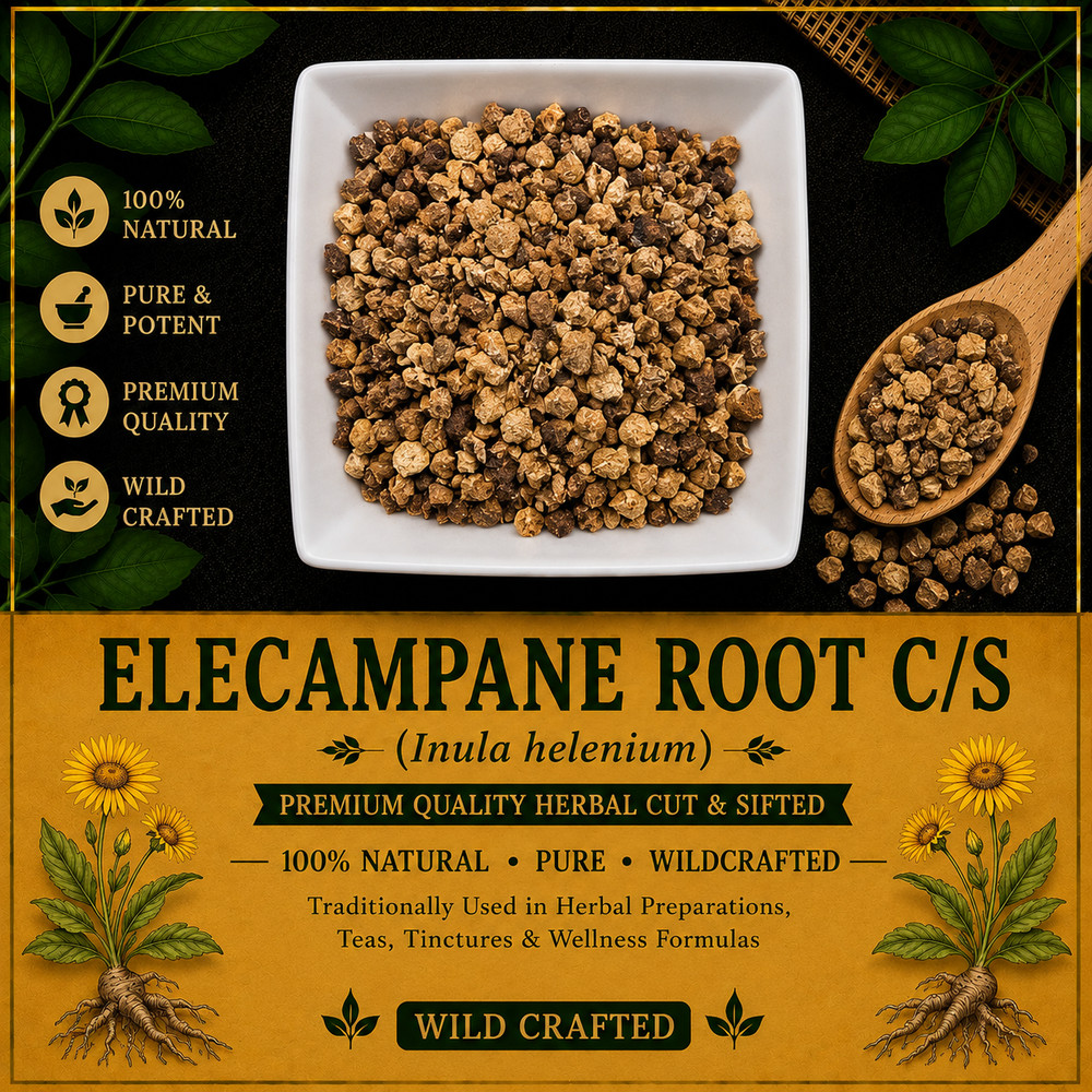 Elecampane Root C/S Inula helenium Cut & Sifted Herbal Tea Premium Root | USA