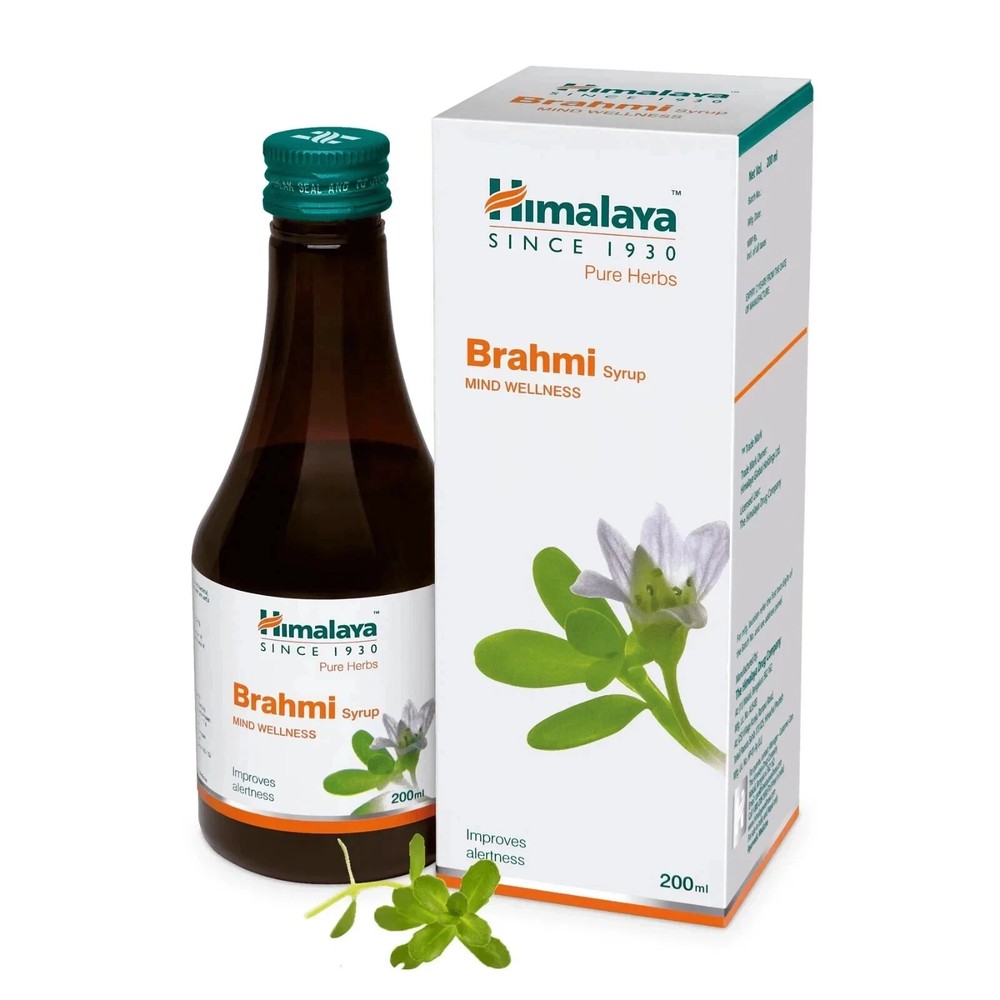 Himalaya Brahmi Syrup helps calm the mind, (200ML) Exp-2028 Fast & Fast Shipping