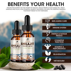 Himalayan Shilajit Soft Resin Extremely Potent Fulvic Acid Support Body Heathy