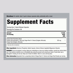 Ginger Root Capsules | 1500 mg | 180 Count | Non-GMO | by Piping Rock