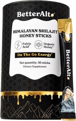 Better Alt Pure Himalayan Shilajit Sticks with Organic Honey, Saffron | Easy…