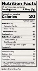 Organic Ground Ginger Root Powder Spice Non GMO Certified Gluten Free 1 lb Bag