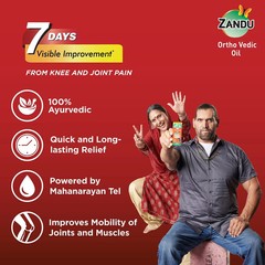 Zandu Ortho Vedic Knee & Joint Pain Oil (120ml) Osteoarthritis Ayurvedic Oil