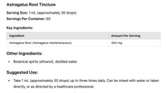 Astragalus Root Extract Astragalus Tincture Easy to Usa Made in USA 2 oz