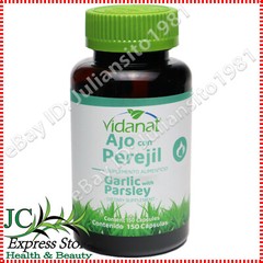 GARLIC WITH PARSLEY 150 CAPSULES AJO CON PEREJIL ANTIOXIDANTES ANTIINFLA VIDANAT