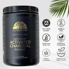 Organic Activated Charcoal Powder – Natural Vegan, GMO-Free, 25 oz Large Bottle