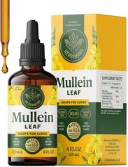 Mullein Drops for Lungs – Natural Respiratory Wellness, 56-Day Supply