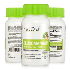 Glucomannan Konjac Fiber Capsules – Appetite Suppressant for Weight Loss