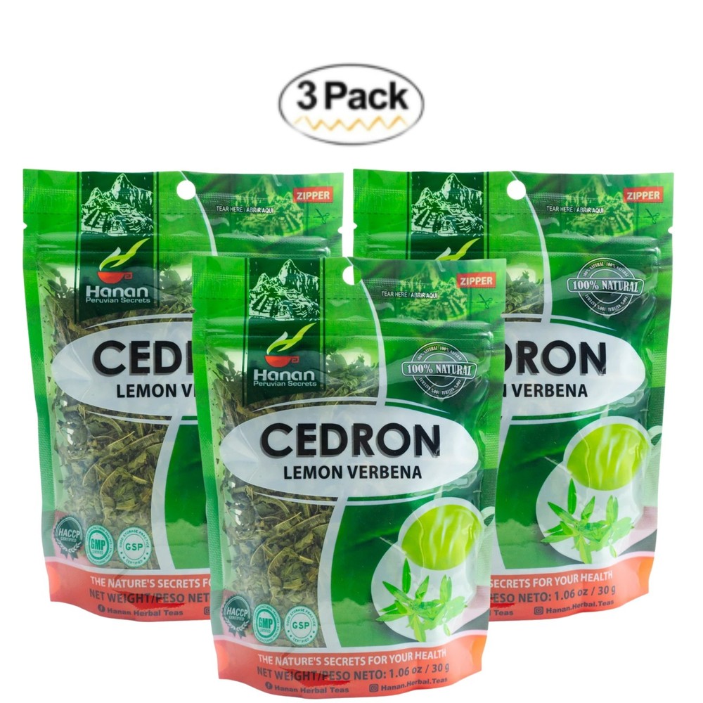 Lemon Verbena (Cedron) Loose Herbs – Herbal Tea All-Natural Beebrush from Peru