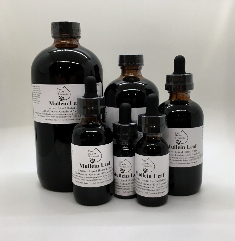 Mullein Leaf Tincture, Extract, Verbascum Thapsus, Multiple Sizes, Best Quality
