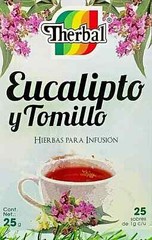 25 Tea bags Eucalyptus & Thyme Tea / Te de Eucalipto Y Tomillo