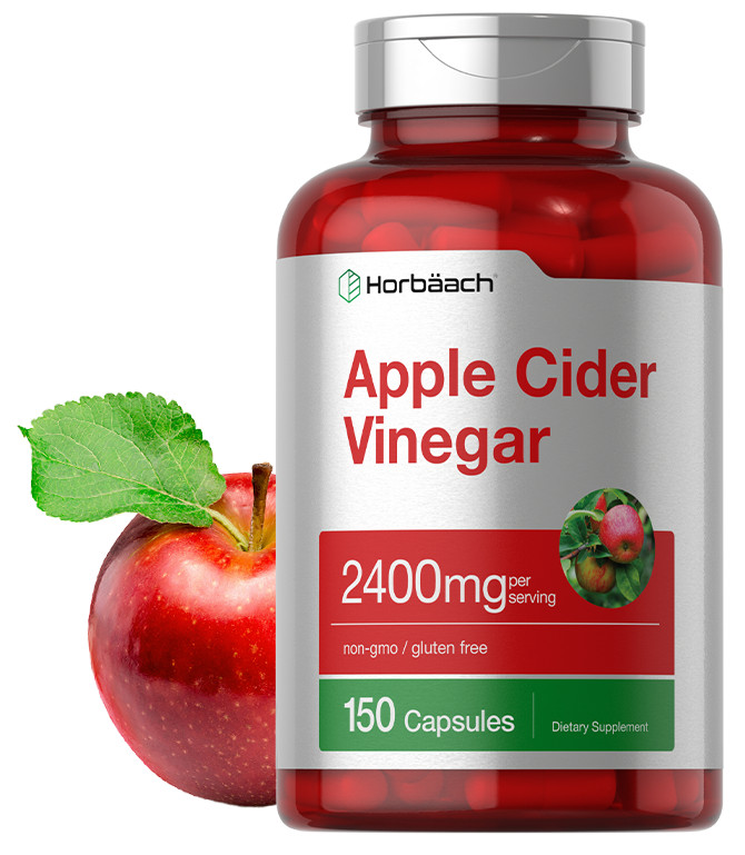 2400mg | 150 Count | Non-GMO | by Horbaach – Apple Cider Vinegar Capsules